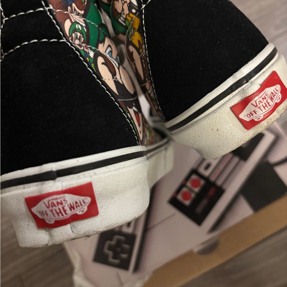 Vans High-Top Sneakers - Black with Mario Design - Picture 4 of 6